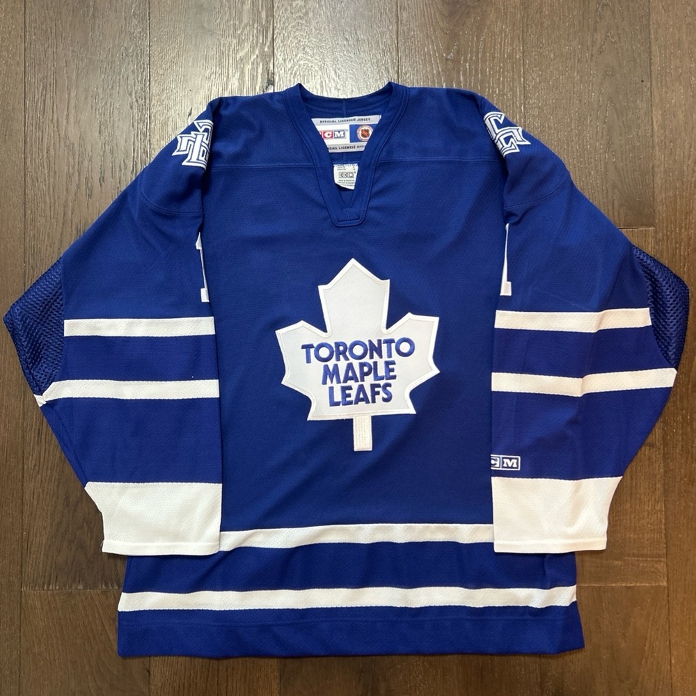 Johnny Bower Toronto Maple Leafs  CCM Jersey Size Large Like New